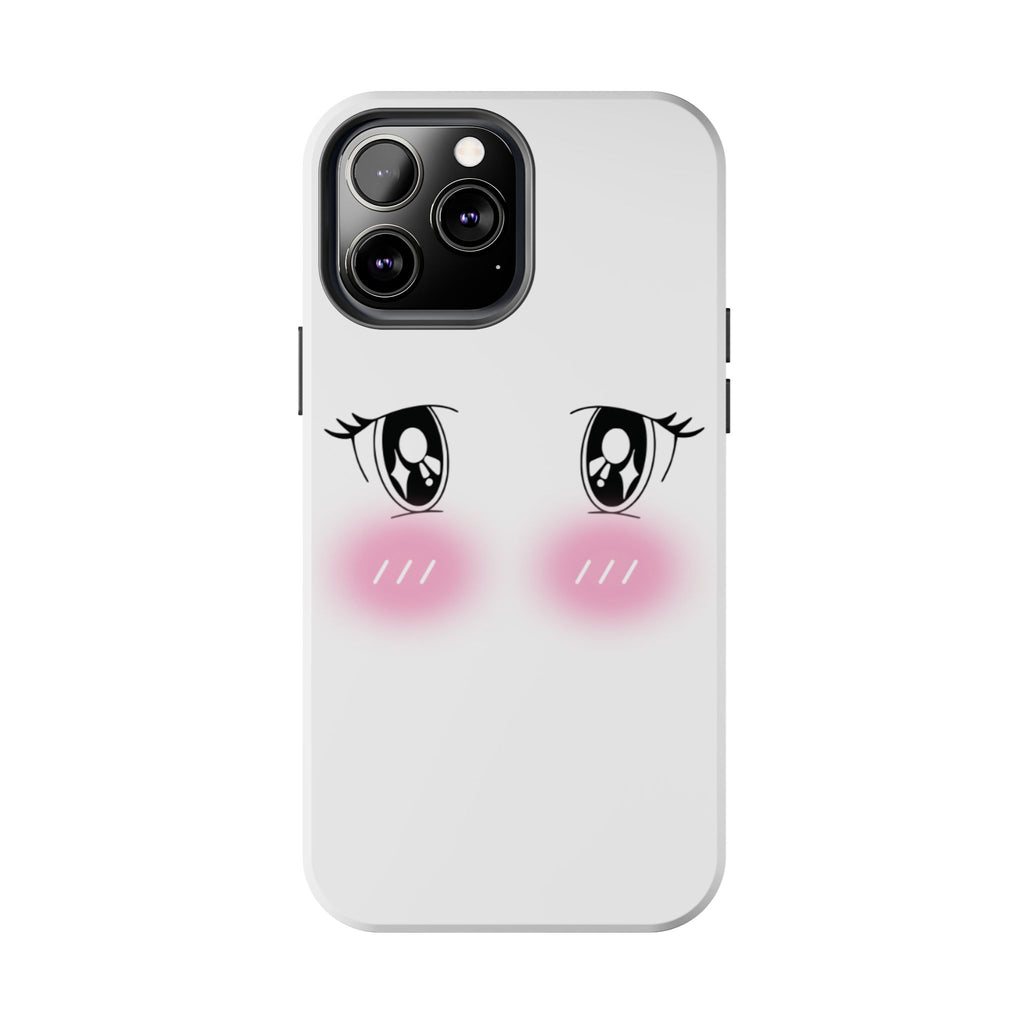 Kawaii Blushing Eyes Phone Case | Tough Phone Case