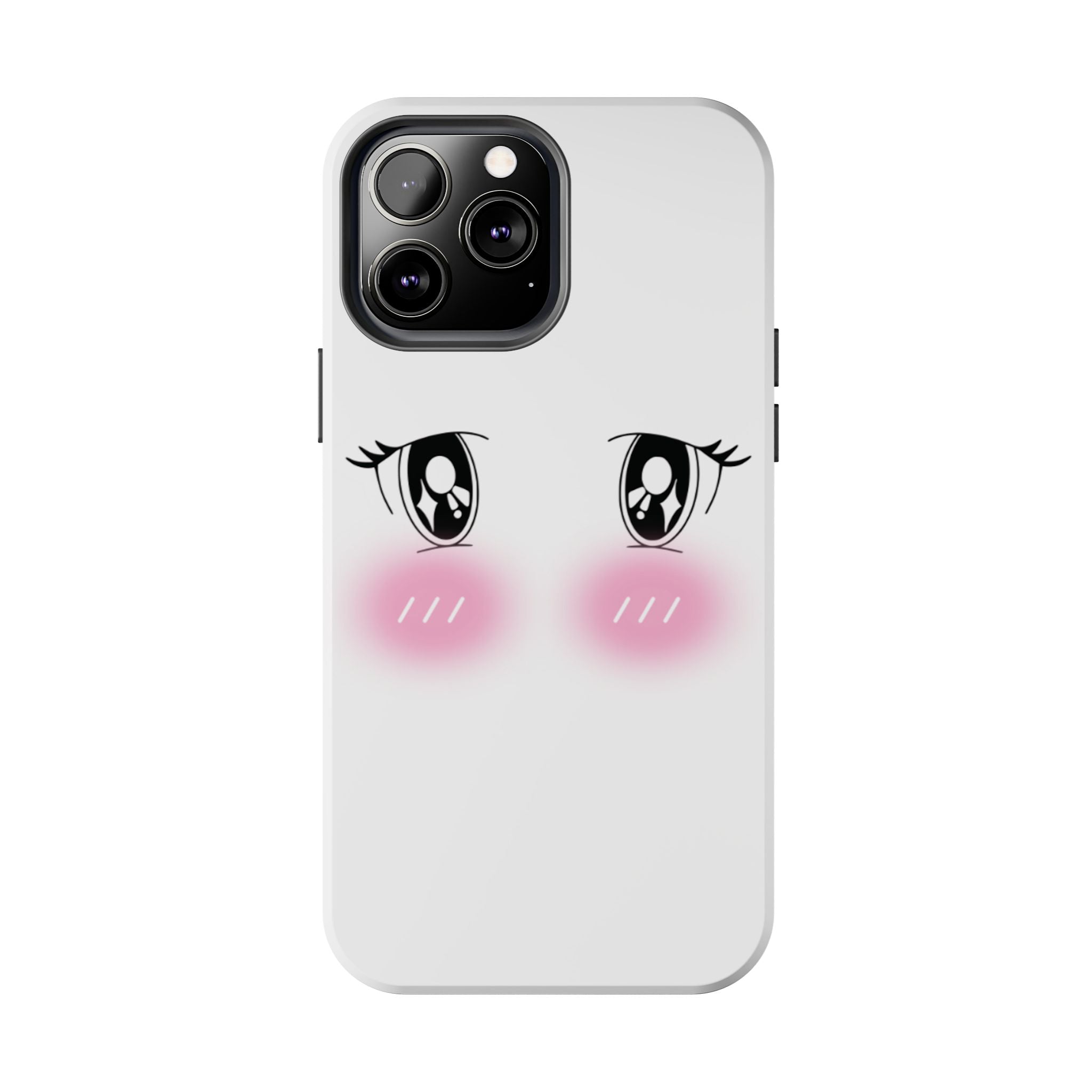 Kawaii Blushing Eyes Phone Case | Tough Phone Case