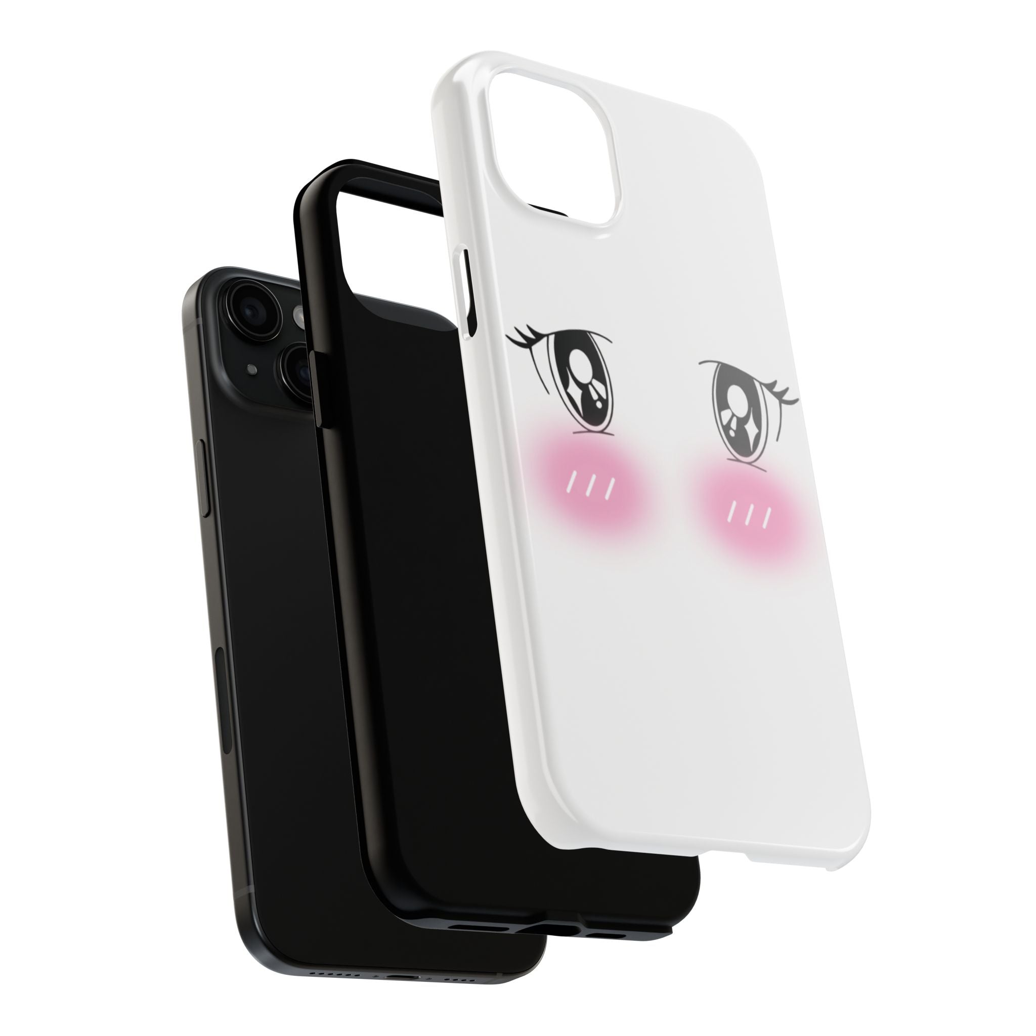 Kawaii Blushing Eyes Phone Case | Tough Phone Case