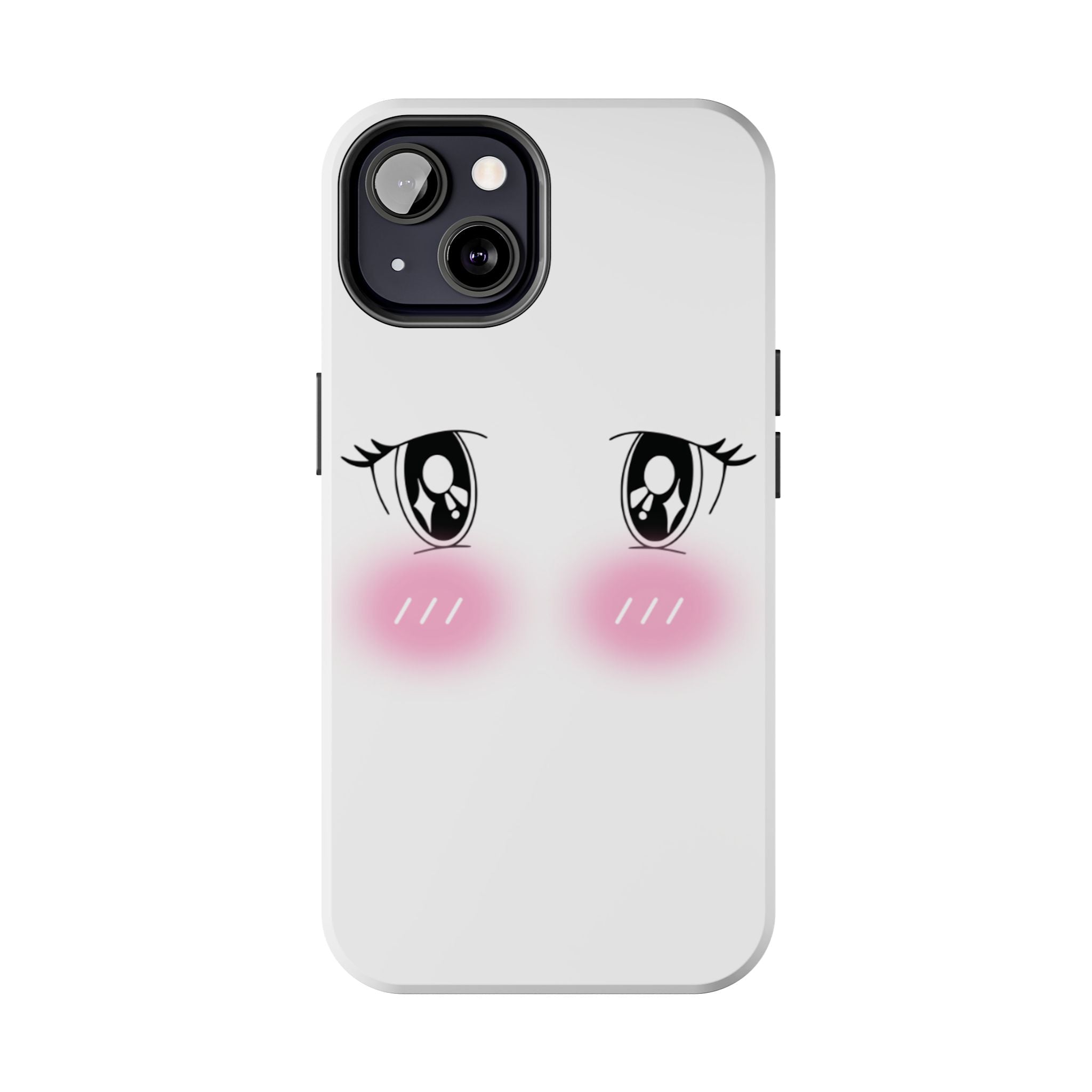 Kawaii Blushing Eyes Phone Case | Tough Phone Case