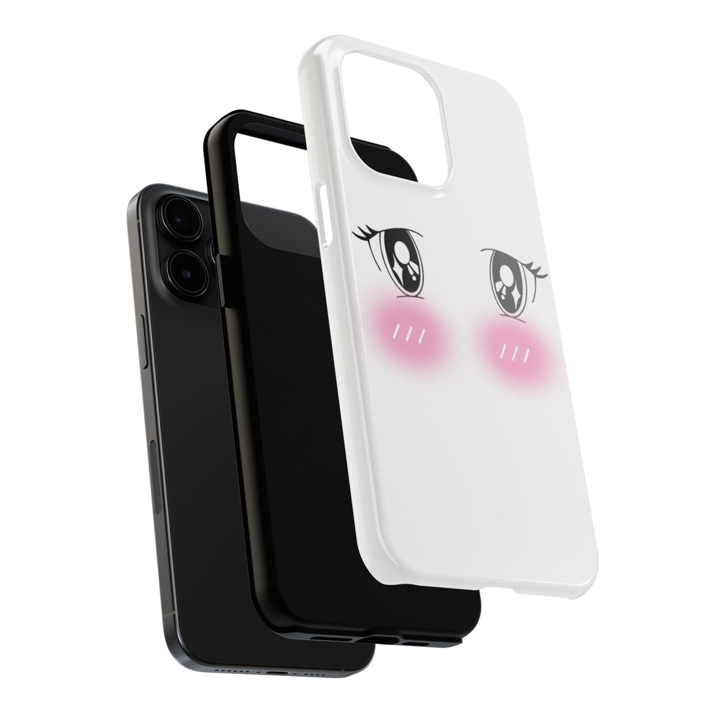 Kawaii Blushing Eyes Phone Case | Tough Phone Case